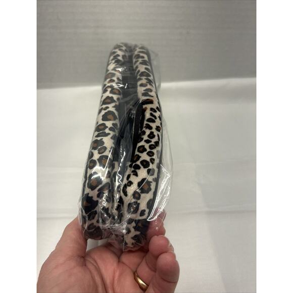 Mary Jane Flat Style House Slipper Leopard Rubber Sole Size 8 New - Picture 6 of 6